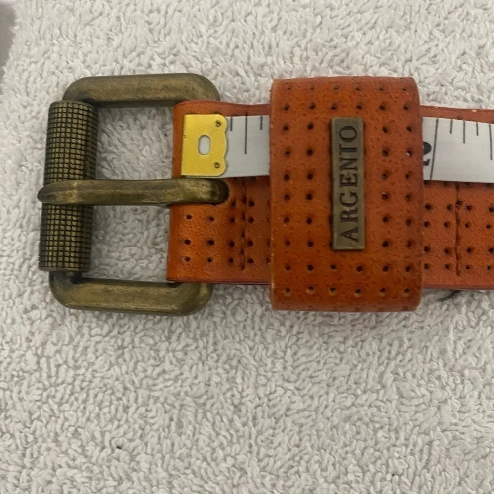 Argento Antico Men’s Belt Brass Buckle No Size See Measurements